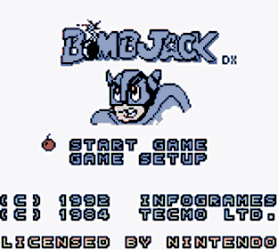 Bomb Jack DX - Screenshot - Game Title (World) - 160x144