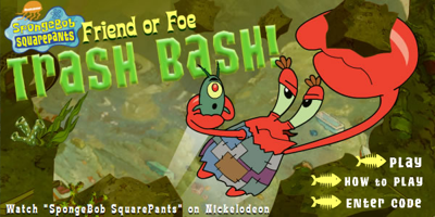 SpongeBob SquarePants: Friend or Foe - Trash Bash! - Screenshot - Game Title (United States) - 600x300