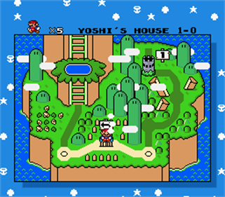 SMW SMB1 Style Hack - Screenshot - Gameplay (World) - 256x224