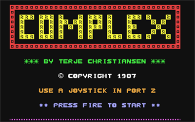 Complex (Homebrew) - Screenshot - Game Title (null) - 320x200