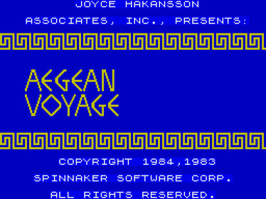 Aegean Voyage - Screenshot - Game Title (null) - 512x384
