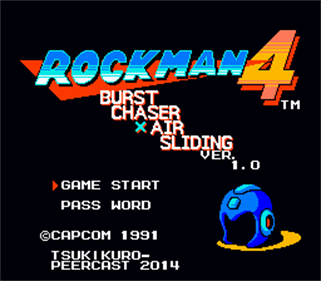 Rockman 4: Burst Chaser X Air Sliding - Screenshot - Game Title (null) - 256x224