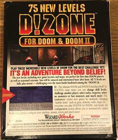 D!ZONE: For DOOM & DOOM II: 75 New Levels - Box - Back (World) - 1172x1388