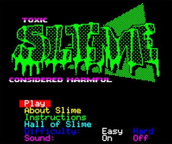 Toxic Slime - Screenshot - Game Title (World) - 600x500