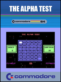 The Alpha Test - Fanart - Box - Front (null) - 798x1072