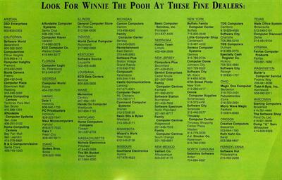 Winnie the Pooh in the Hundred Acre Wood - Advertisement Flyer - Back (North America) - 900x578