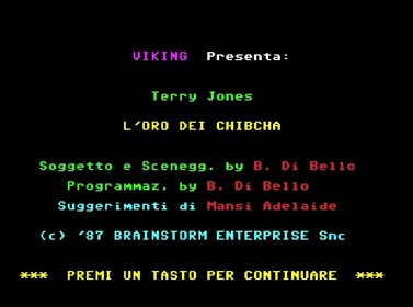 Terry Jones: L'Oro dei Chibcha - Screenshot - Game Title (null) - 663x493