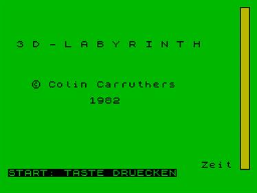 3D-Labyrinth (Colin Carruthers) - Screenshot - Game Title (null) - 1024x768