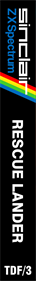 Rescue Lander - Box - Spine (Europe) - 154x1200
