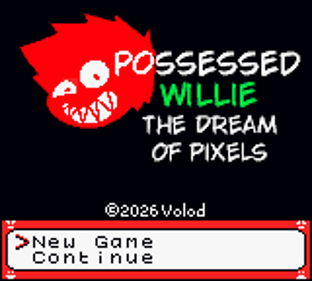 Possessed Willie: The Dream of Pixels - Screenshot - Game Title (World) - 160x144