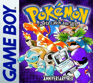 Twitch Plays Pokémon: Anniversary Red - Box - Front (World) - 500x446
