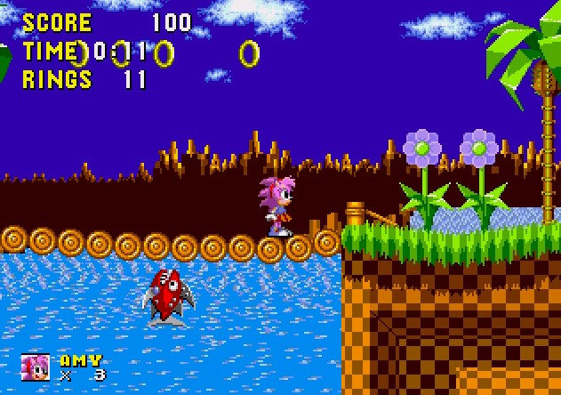 Illustration of Superstars Amy Rose in Sonic the Hedgehog