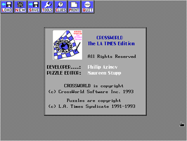 CrossWorld: The LA Times Edition - Screenshot - Game Title (null) - 640x480