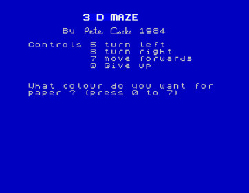 3 D Maze - Screenshot - Game Title (null) - 574x445