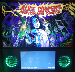 Alice Cooper’s Nightmare Castle - Arcade - Marquee (null) - 757x725