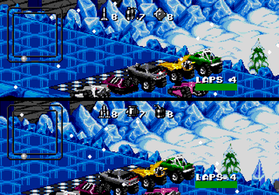 Rock n' Roll Racing Hack - Screenshot - Gameplay (null) - 320x224