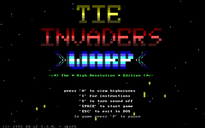 TIE INVADERS - Screenshot - Game Title (null) - 640x400