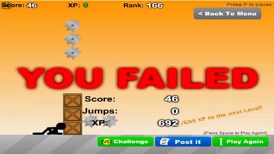 Stick Run - Screenshot - Game Over (World) - 1280x720