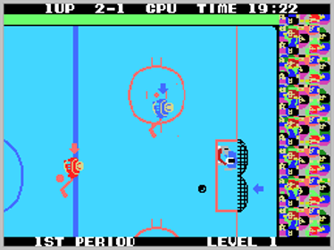 Champion Ice Hockey - Screenshot - Gameplay (World) - 256x192