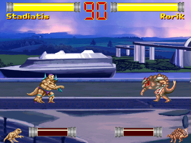 Illustration of Fighting Dragon