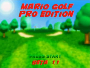 Mario Golf 64: Pro Edition - Screenshot - Game Title (null) - 927x700