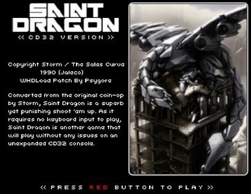 Saint Dragon - Screenshot - Game Select (null) - 687x530