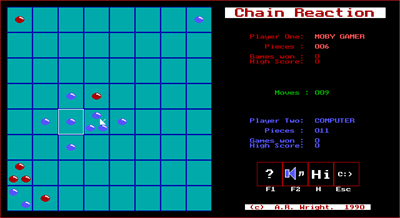 Chain Reaction (1990)  - Screenshot - Gameplay (null) - 640x350