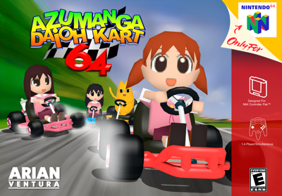 Azumanga Daioh Kart 64 - Box - Front (North America) - 5376x3750