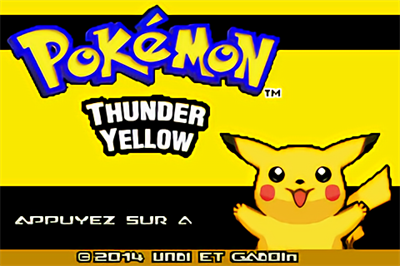 Pokémon ThunderYellow - Screenshot - Game Title (France) - 480x320