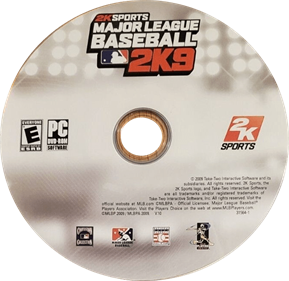 Major League Baseball 2K9 - Disc (North America) - 672x653