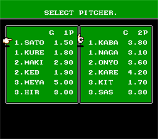 Nantettatte!! Baseball - Screenshot - Game Select (World) - 256x224