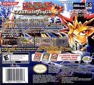 Yu-Gi-Oh! 7 Trials to Glory: World Championship Tournament 2005 - Box - Back (North America) - 1530x1370