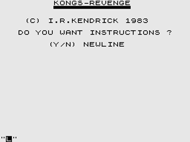 Kongs Revenge - Screenshot - Game Title (United Kingdom) - 256x192