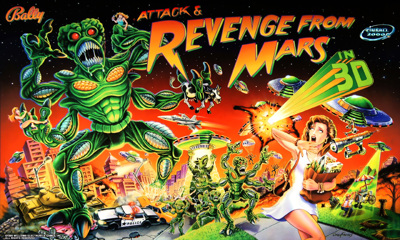 Attack & Revenge from Mars - Arcade - Marquee (World) - 1200x720