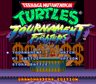 Teenage Mutant Ninja Turtles: Tournament Fighters Grandmasters Edition - Screenshot - Game Title (World) - 256x224