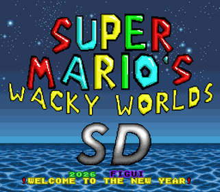 Super Mario's Wacky Worlds SD - Screenshot - Game Title (World) - 256x224