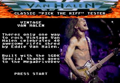 Vintage Van Halen - Screenshot - Game Title (null) - 642x448
