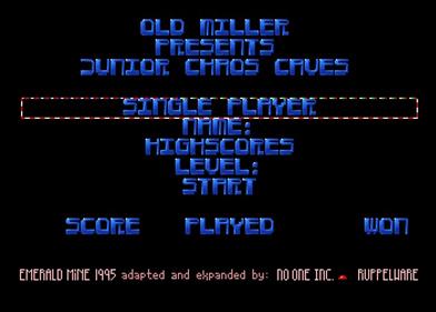 Junior Chaos Caves - Screenshot - Game Select (null) - 701x502