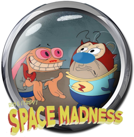 Ren & Stimpy: Space Madness - Fanart - Cart - Front (World) - 445x454