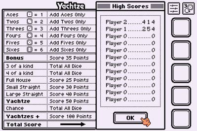 Yachtze Classic - Screenshot - High Scores (null) - 672x448