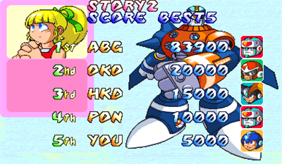 Giga Man 2: The Power Fighters - Screenshot - High Scores (null) - 384x224