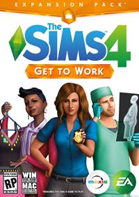 The Sims 4: Get to Work - Box - Front (North America) - 1535x2175