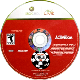 World Series of Poker 2008: Battle for the Bracelets - Disc (North America) - 800x800