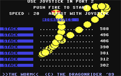 Worm: The Final Battle - Screenshot - High Scores (null) - 320x200