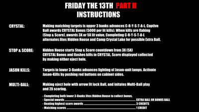 Friday the 13th: Part 2 - Arcade - Controls Information (null) - 1920x1080