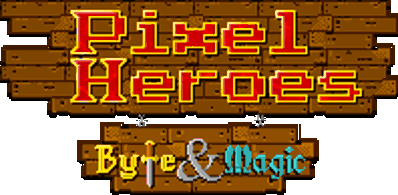 Pixel Heroes: Byte & Magic - Clear Logo (null) - 198x97