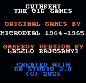Cuthbert: The C16 Games - Screenshot - Game Title (null) - 306x294