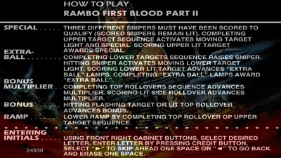 Rambo First Blood: Part II - Arcade - Controls Information (null) - 1920x1080