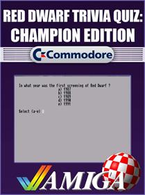Red Dwarf Trivia Quiz: Champion Edition - Fanart - Box - Front (null) - 798x1072