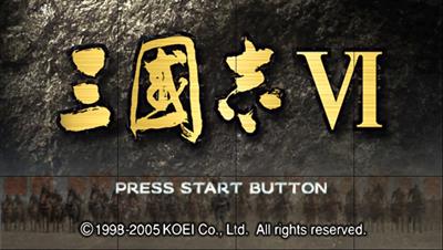 San Goku Shi VI - Screenshot - Game Title (Japan) - 960x544